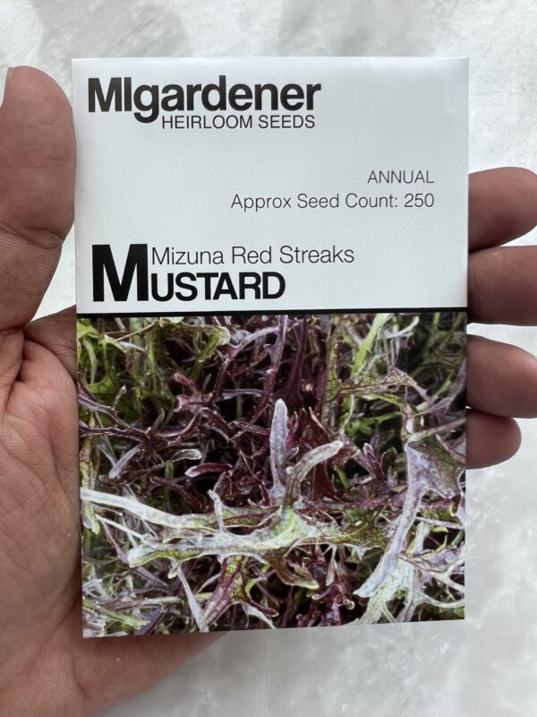 ⁦Mustrad Mizuna Red Streaks - MIg⁩ - الصورة ⁦1⁩