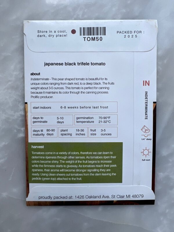 Japanese Black Trifle Tomato - MIg - Image 2