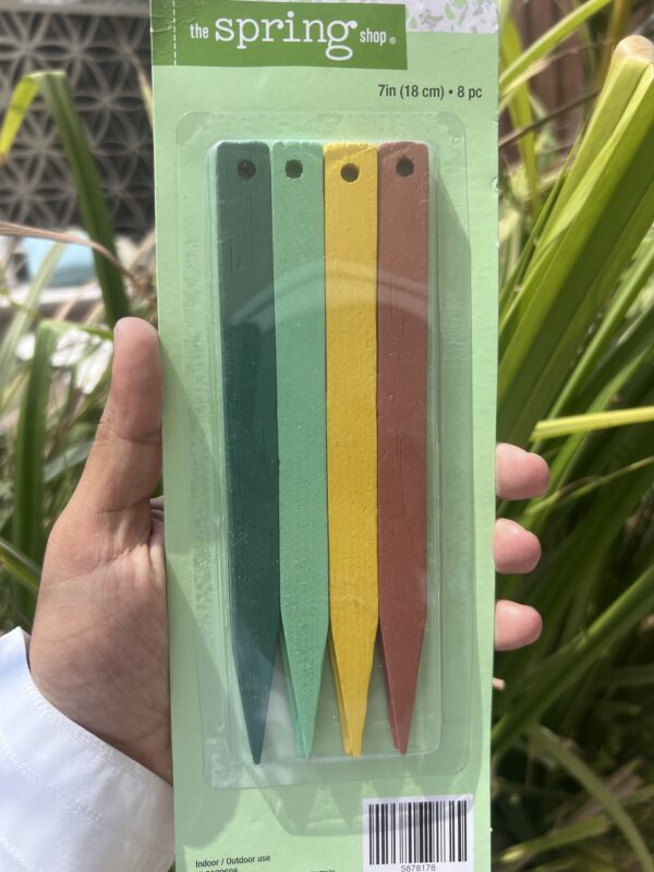 Multi Color Wood Plant Markers - Set of 8 - Image 2