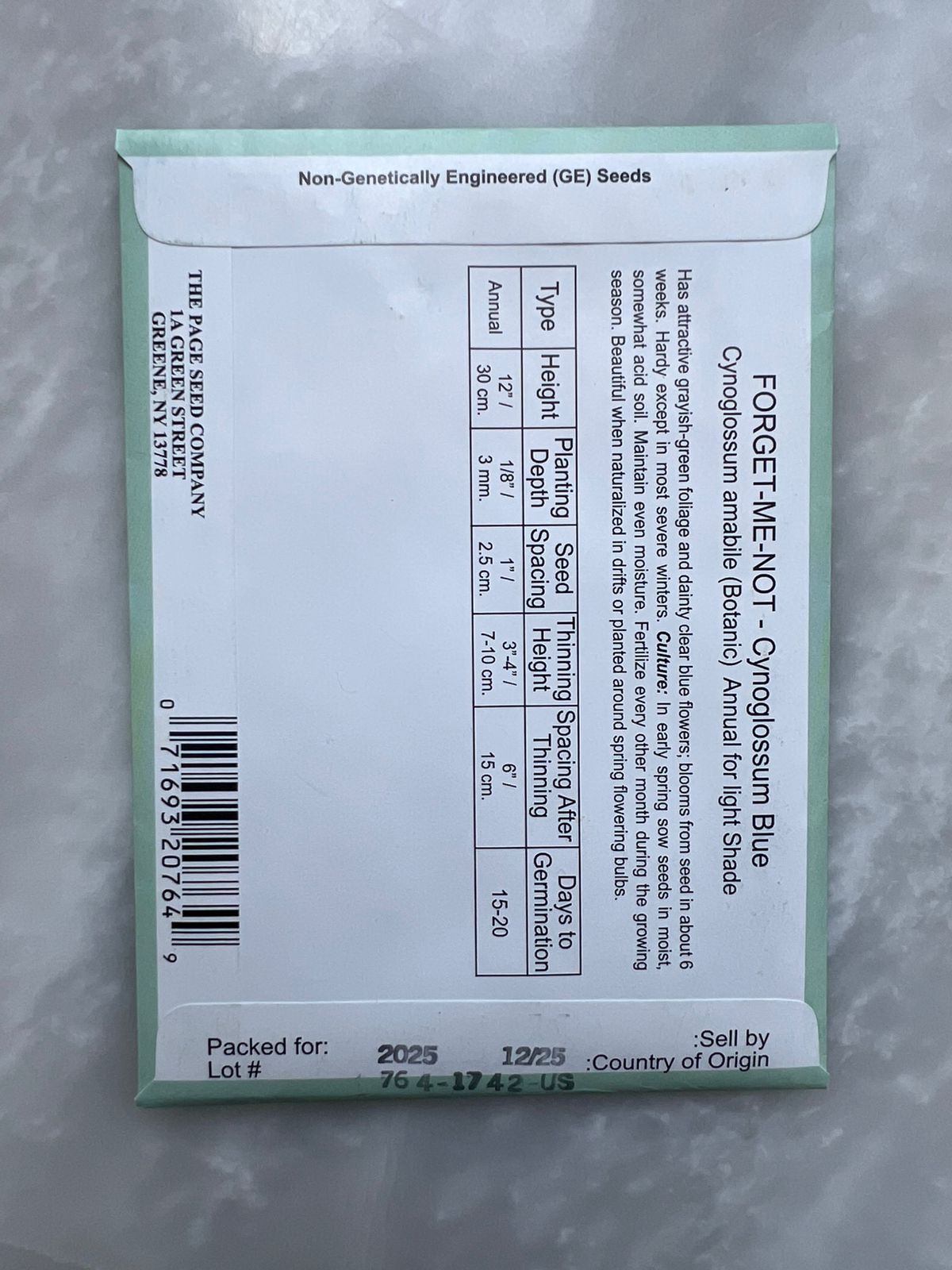 b7979f24-c112-42d9-9c51-2d8d3bd681b0 Forget-Me-Not Cynoglossum Blue - LV - الصورة 2