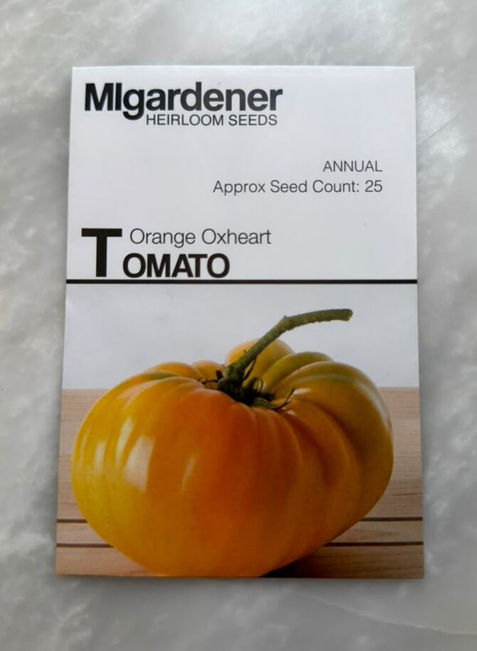 Oxheart Orange Tomato Orange Oxheart Tomato - MIg - Image 1